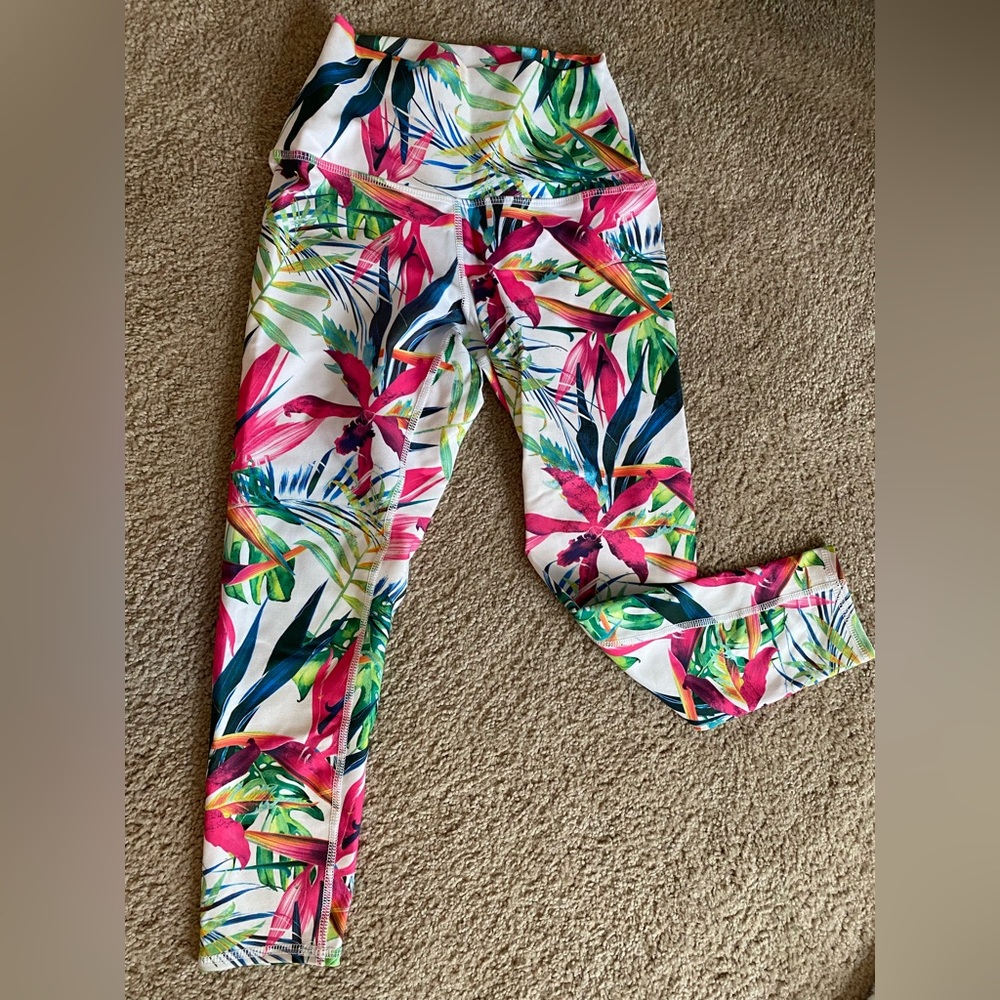 Tropical Print Kids Leggings